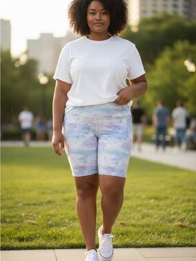 OLD NAVY plus size go dry Women’s Pastel Print Performance Shorts size 4X